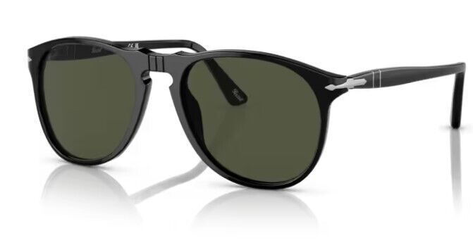 Persol 0PO9649S 95/31  Black/Green Oval Shaped Men's Sunglasses