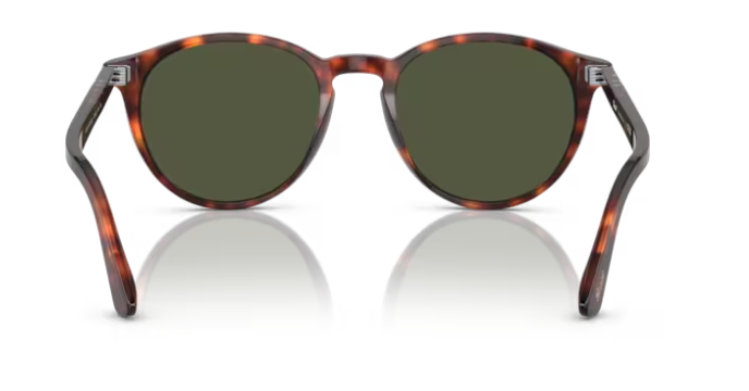 Persol OPO3152S 901531 Havana/Green Round Men's Sunglasses