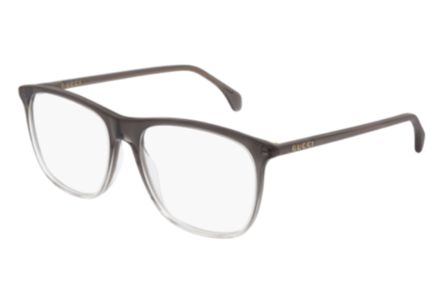 Gucci GG0554O 004 Square Grey Men's Eyeglasses.