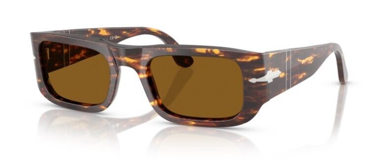 Persol 0PO3362S 121533 Brown/bright yellow / Brown Oval 52mm Unisex Sunglasses