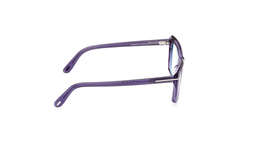 Tom Ford FT5894 081 Shiny Violet Square Women's Eyeglasses