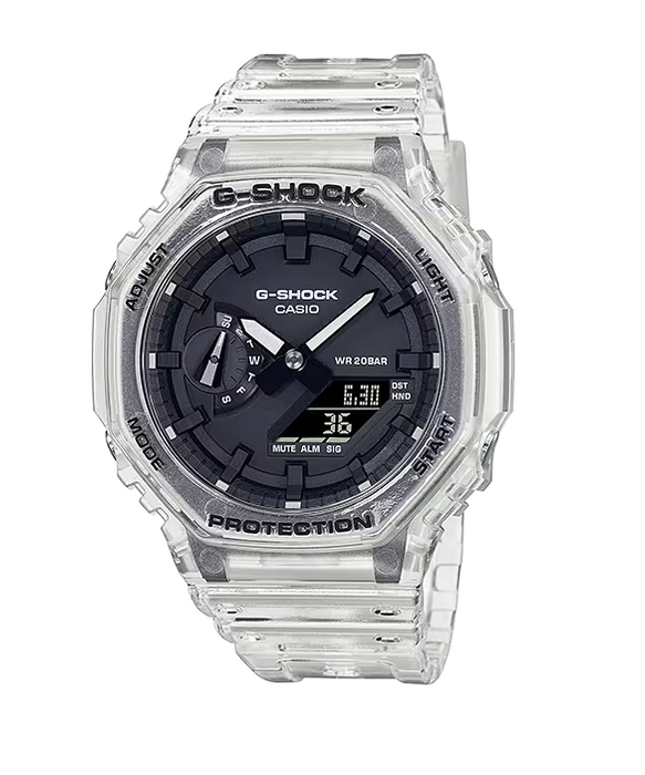 Casio G Shock GA-2100 Series Analog Digital Black Dial Men's Watch GA2100SKE-7A