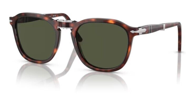 Persol 0PO3345S 24/31 Havana / Green Oval Shaped Women's Sunglasses