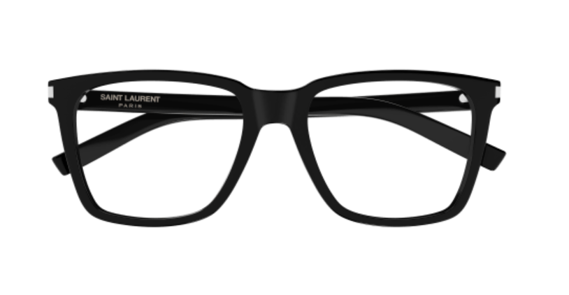 Saint Laurent SL 717 SLIM 001 Black Square Women's Eyeglasses