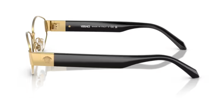 Versace 0VE1298 1002 Gold 55mm Rectangular Women's Eyeglasses