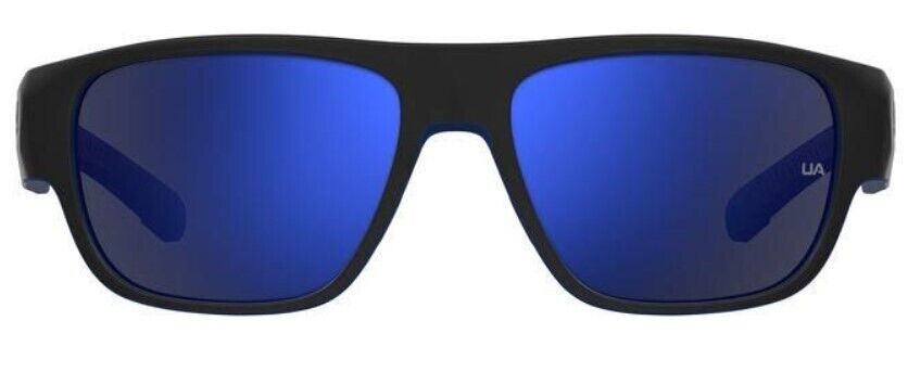 Under Armour  UA-Scorcher 00VK-XT Matte Black/Blue Mirrored Men's Sunglasses