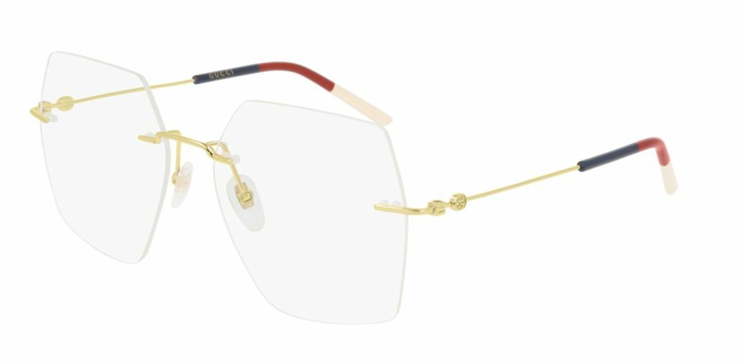 Gucci GG 0683O 003 Gold Red/Green/White Eyeglasses