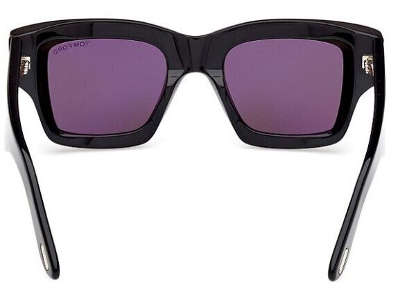 Tom Ford Ilias FT1154 01A Shiny Black/Smoke  Square Men's Sunglasses