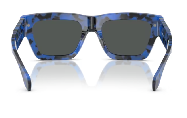 Versace 0VE4464 545887 Havana blue/Dark grey 55mm Rectangle Men's Sunglasses