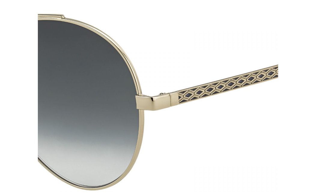 Jimmy Choo Noria/F/S J5G/9O Grey-Gold/Grey Gradient Oval Women's Sunglasses
