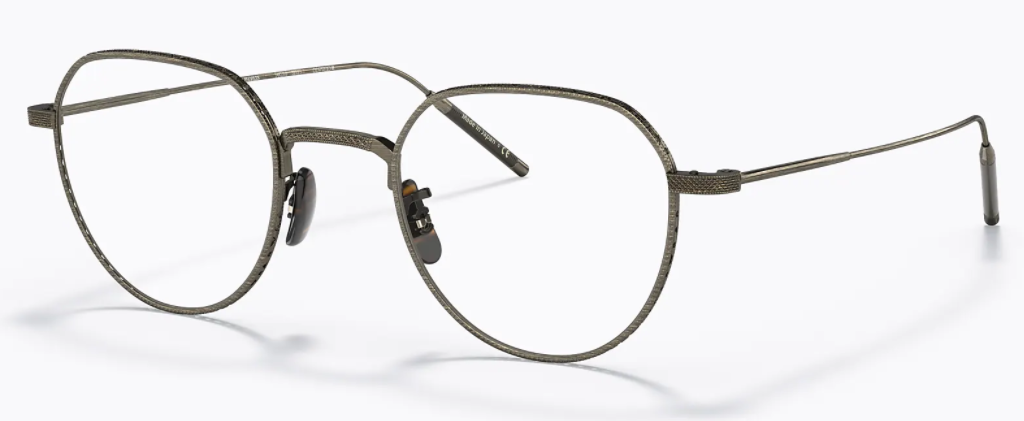 Oliver Peoples 0OV 1298T TK-4 5284 Antique Gold Phantos Round Unisex Eyeglasses