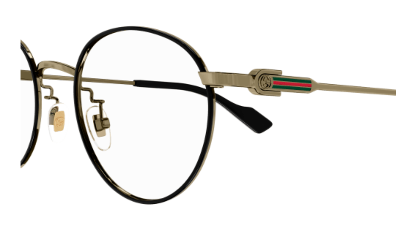 Gucci GG1613OJ 002 Gold Round Women's Eyeglasses