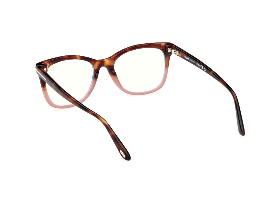 Tom Ford FT5986-B056 Havana/Gradient Square Women's Eyeglasses