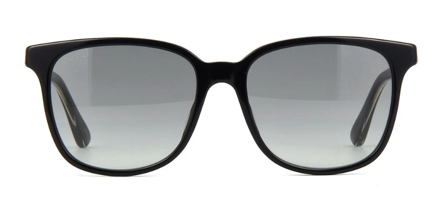 Gucci GG0376S 001 Black/Grey Soft Square Gradient Women's Sunglasses