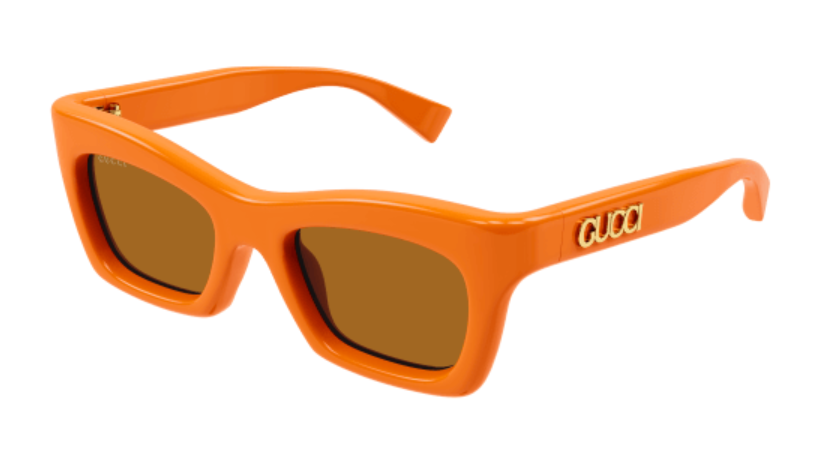 Gucci GG1773S 004 Orange/Brown Cat Eye Women's Sunglasses