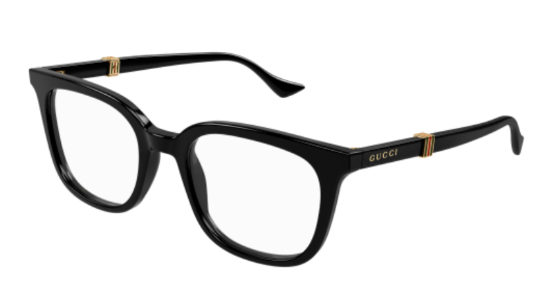 Gucci GG1497O 005 Black Soft Square Men's Eyeglasses