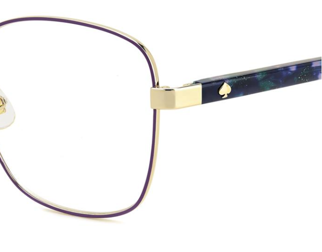 Kate Spade KORA/G S9E Gold/Violet Square Women's Eyeglasses