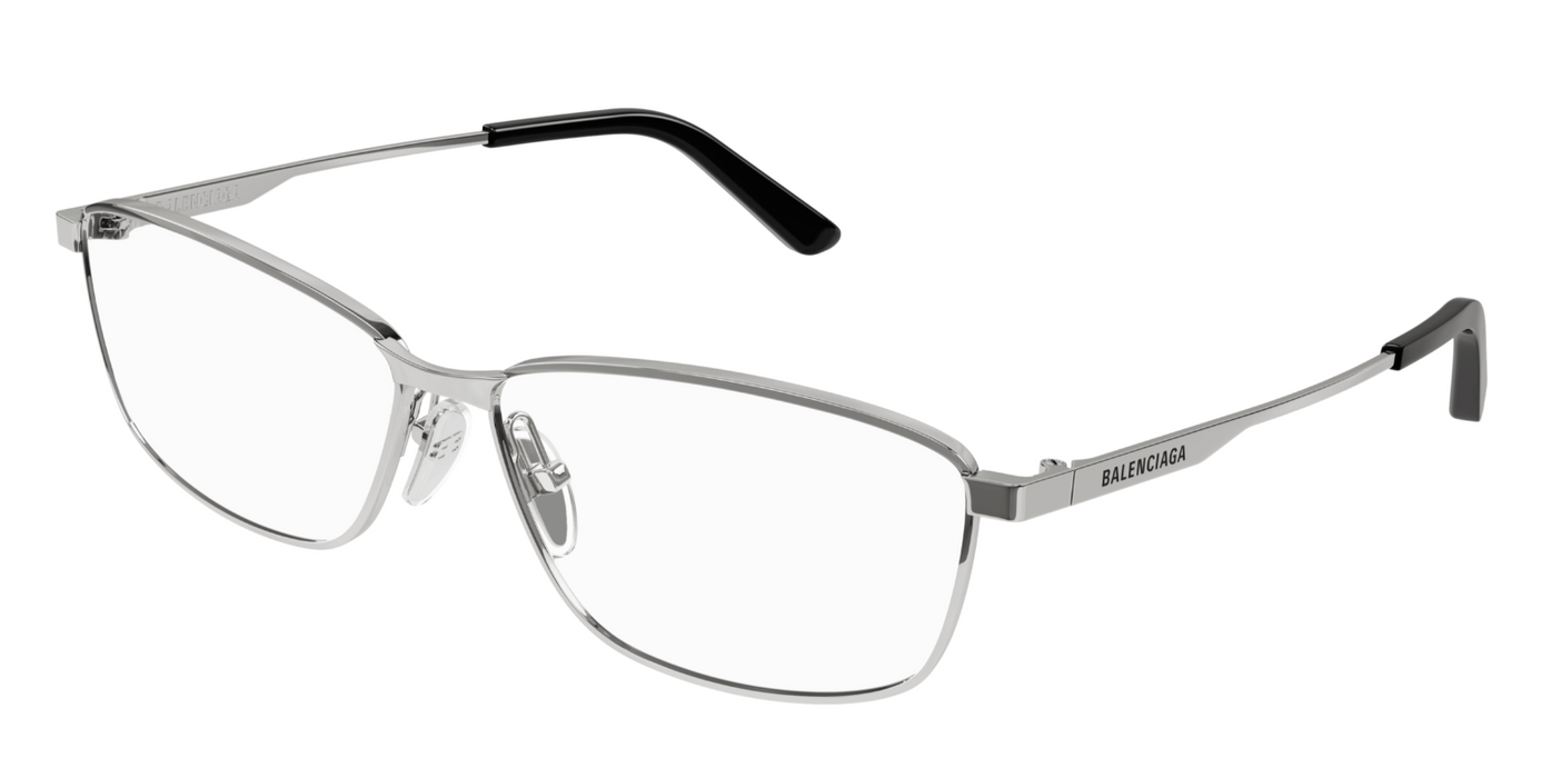 Balenciaga BB0283O 003 Gunmetal Squared Men's Eyeglasses