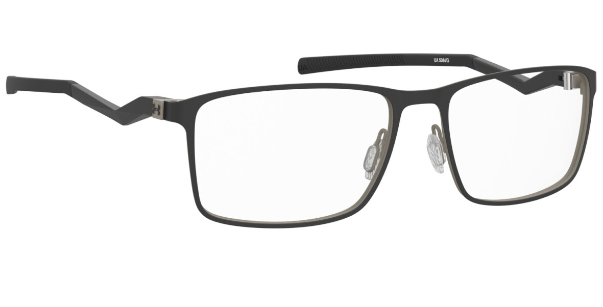 Under Armour UA 5084/G 087 Matte Black Beige Rectangular Men's Eyeglasses