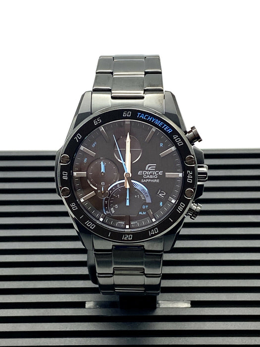 Casio Edifice Stainless Steel Chronograph Black Dial Men's EQB1000XDC-1A