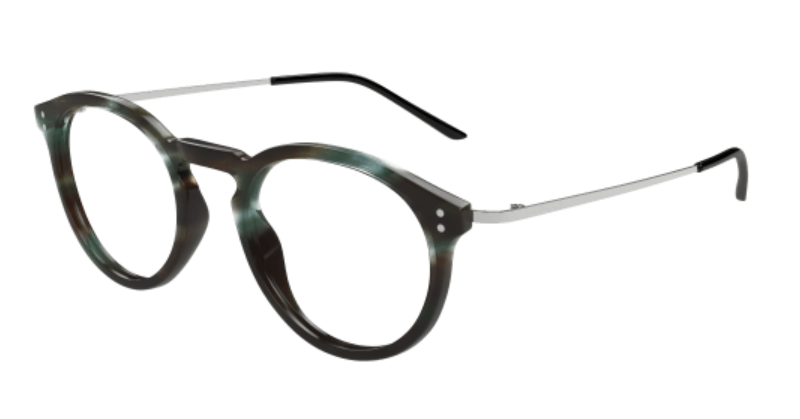 Gucci GG1710O 004 Havana/Silver Round Men's Eyeglasses