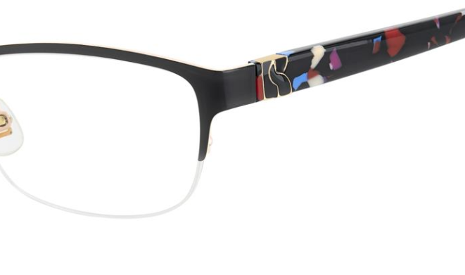 Kate Spade MARNIE 2/G SDK Black Multi color Cat Eyed Women's Eyeglasses