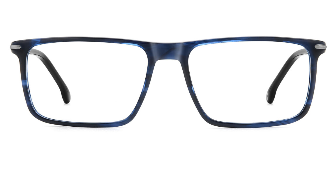 Carrera 347 38I Blue Horn Rectangular Men's Eyeglasses