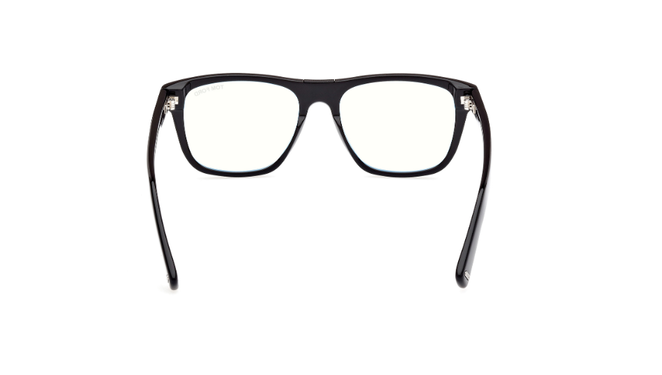 Tom Ford FT5902 001 Shiny Black Square Men's Eyeglasses