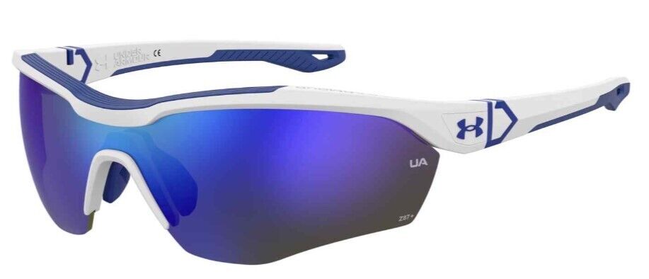 Under Armour  UA-Yard-Pro 0WWK-W1 Matte White/Blue Men's Sunglasses