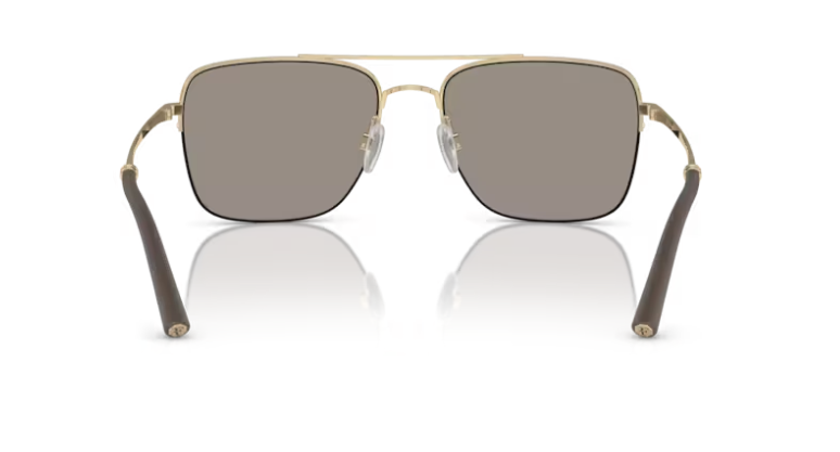 Oliver Peoples 0OV1343S R-2 50355A Umber-Gold/Desert Mirrored Men's Sunglasses