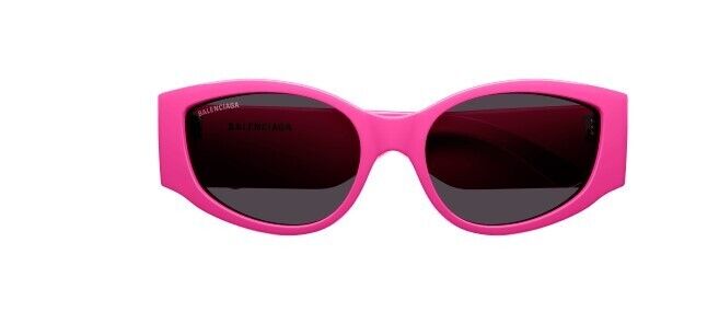 Balenciaga BB0258S 004 Fuchsia/Grey Oval Women's Sunglasses