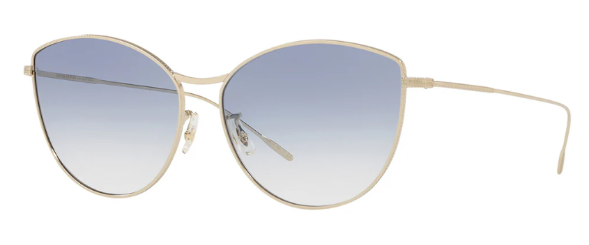 Oliver Peoples Rayette OV1232S 5035 Gold/Light Blue Gradient Women's Sunglasses