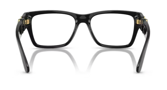 Versace 0VE3368U GB1 Black 53mm Rectangular Men's Eyeglasses