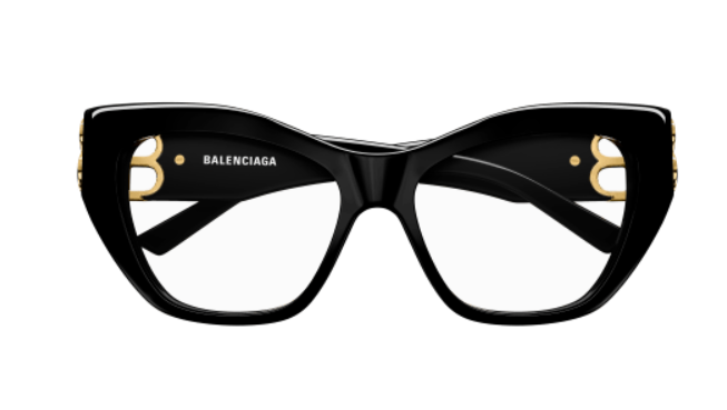 Balenciaga BB0312O 001 Black Cat eye Women's Eyeglasses