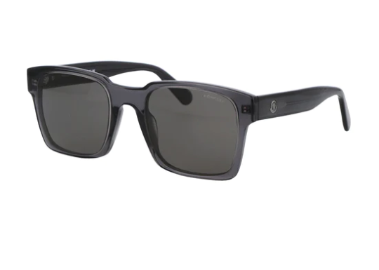 Moncler ML0210 01D Black/Grey Polarized Square Men's Sunglasses