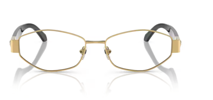 Versace 0VE1298 1002 Gold 55mm Rectangular Women's Eyeglasses