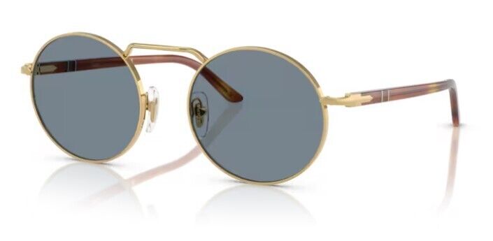 Persol 0PO1019S 113256 Gold/Light blue Oval Shape Unisex Sunglasses