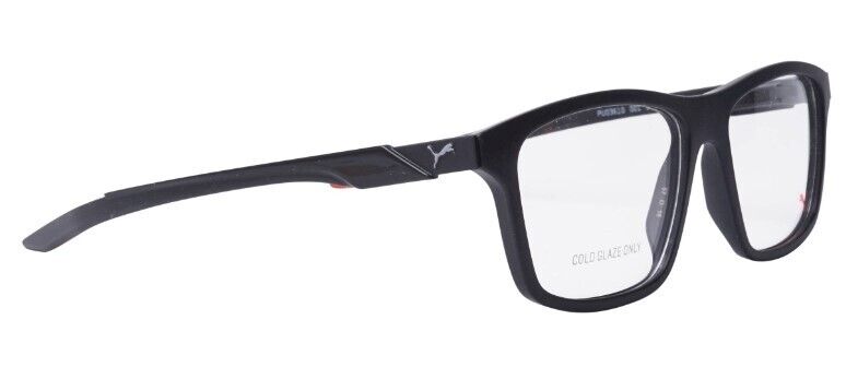 Puma PU0361O 001 Black-Black Rectangular Full-Rim Unisex  Eyeglasses