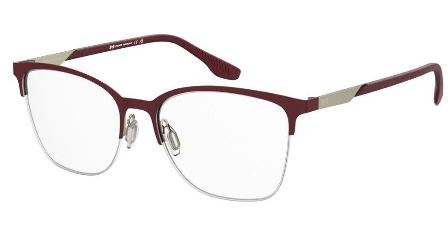 Under Armour UA 5082/G 6K3 Burgundy  Rectangular Women's Eyeglasses