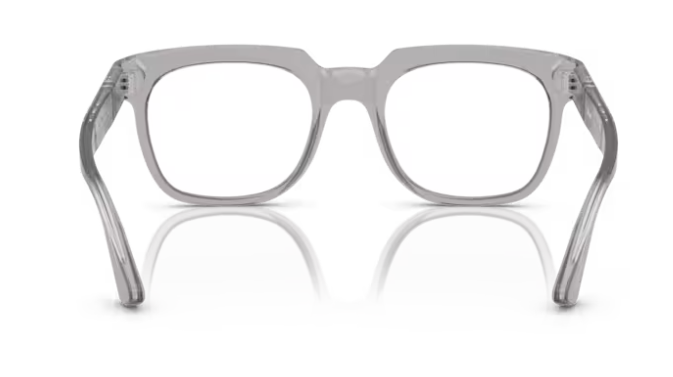 Persol 0PO3325V 309 Transparent grey Rectangular Men's 50mm Eyeglasses