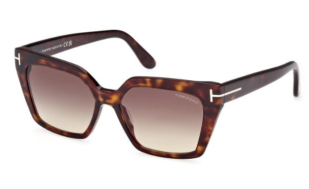 Tom Ford WINONA FT1030 52F Dark Havana/Brown Gradient Cat Eye Women's Sunglasses