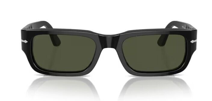 Persol 0PO3347S 95/31 Black/Green Rectangular 58mm Women's Sunglasses