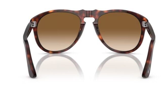 Persol 0PO0649 24/51 Havana /Brown Gradient Soft Square Men Sunglasses