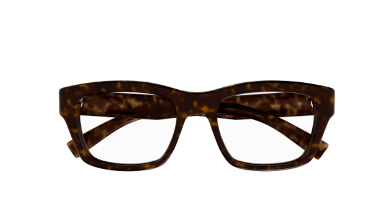 Saint Laurent SL 616 002 Havana Round Men's Eyeglasses