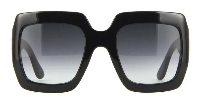 Gucci GG0053SN 001 Gradient Black/Gray Square Women's Sunglasses