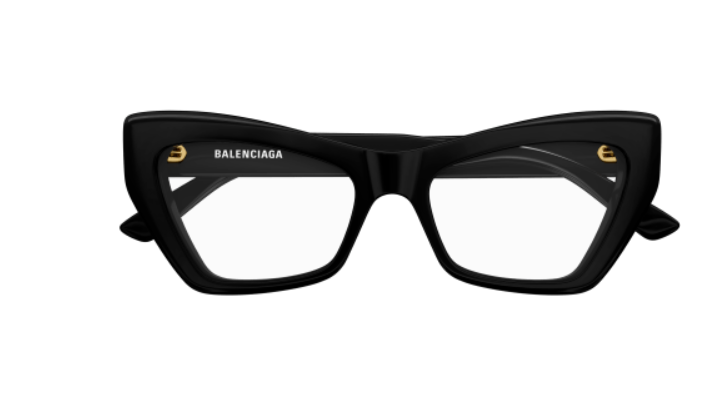 Balenciaga BB0296O 001 Black Square Women's Eyeglasses