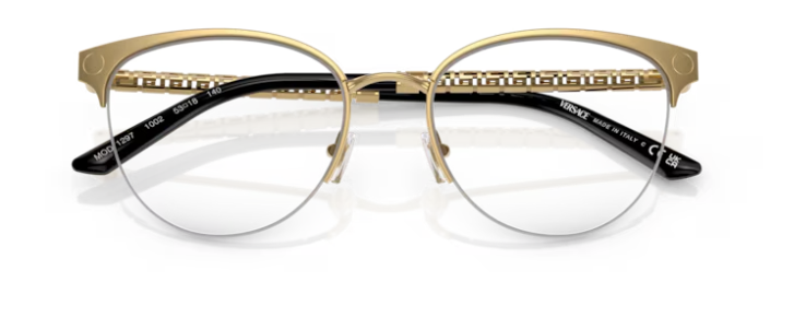 Versace 0VE1297 1002 Gold 53mm Cat-Eye Women's Eyeglasses