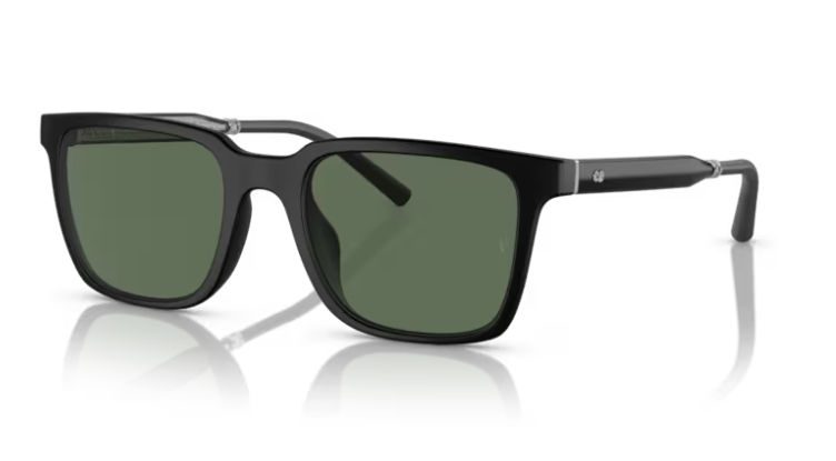 Oliver Peoples 0OV5553SU Mr. Federer 70019A Semi-Matte Black/Green Sunglasses