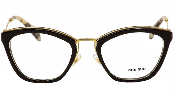 Miu Miu VMU 55 M PDK-1O1 Havana Square Women's Eye glasses