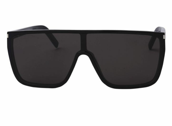 Saint Laurent SL 364 MASK ACE 001 Black/Black Square Men's/Women's Sunglasses